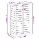 OGRODOWA SZOPA NA NARZĘDZIA WODOODPORNY DACH 83X57X140CM SOSNOWA