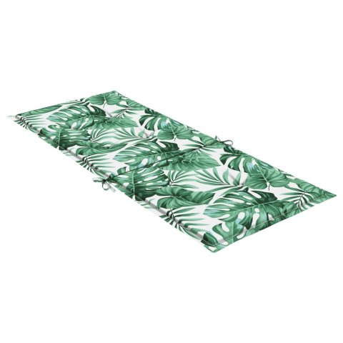 PODUSZKI NA KRZESŁA OGRODOWE 6 SZT. WZÓR W LIŚCIE TKANINA