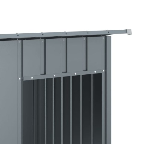 BUDA DLA PSA Z DACHEM ANTRACYTOWA 196X91X110CM STAL