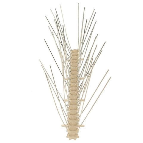 SZEROKIE GĘSTE KOLCE PRZECIW PTAKOM NA PTAKI 20 SZTUK DŁ. 50CM DŁ. CAŁK. 10M