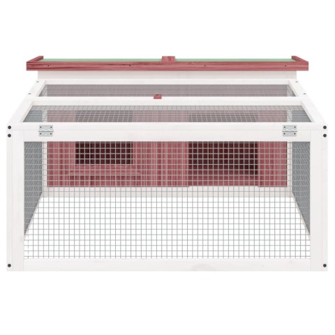 KLATKA DLA KRÓLIKÓW MOKKA 117,5X97X47,5CM DREWNO SOSNOWE