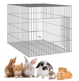KOJEC KLATKA ZAGRODA METALOWA DLA KRÓLIKÓW MAŁYCH ZWIERZĄT WYBIEG