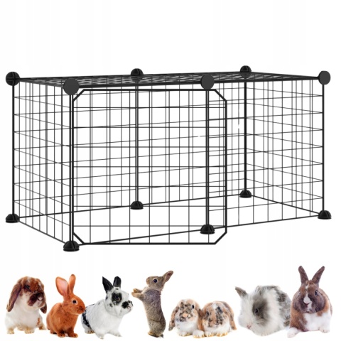 KOJEC KLATKA ZAGRODA METALOWA DLA KRÓLIKÓW MAŁYCH ZWIERZĄT WYBIEG