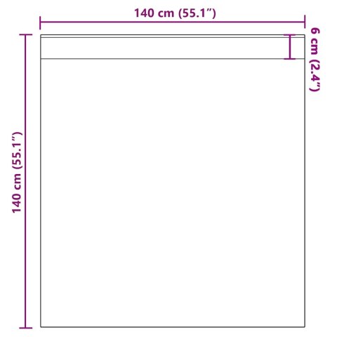 ZASŁONY WOALOWE Z KIESZENIAMI NA DRĄŻKI 2 SZT. PIASKOWE