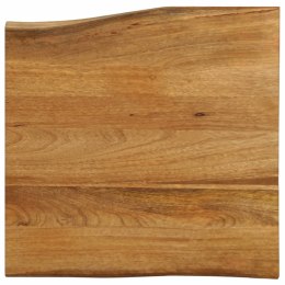 BLAT STOŁU 60X60X3,8CM NATURALNA KRAWĘDŹ LITE DREWNO MANGO