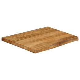 BLAT STOŁU 60X60X3,8CM NATURALNA KRAWĘDŹ LITE DREWNO MANGO