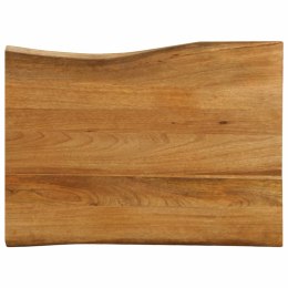 BLAT STOŁU 90X60X2,5CM NATURALNA KRAWĘDŹ LITE DREWNO MANGO