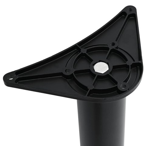 4 NOGI DO STOŁU Z REGULACJĄ WYSOKOŚCI CZARNE 710MM