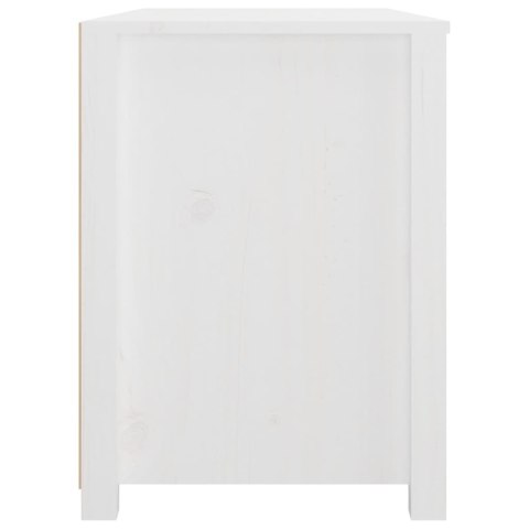 KOMODA BIAŁY 100X40X54CM LITE DREWNO SOSNOWE