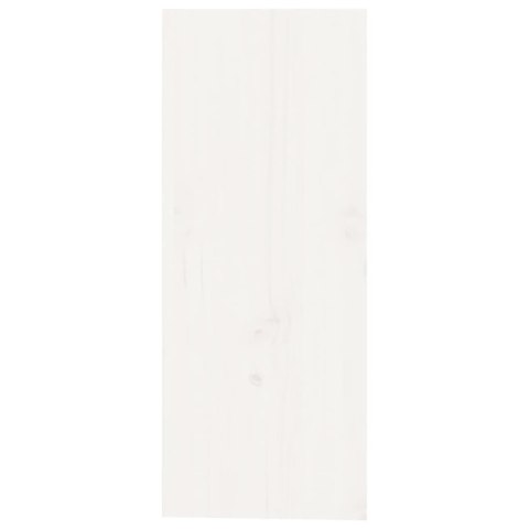 SZAFKA NA WINO BIAŁY 62X25X62CM LITE DREWNO SOSNOWE