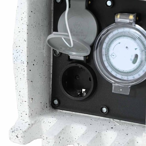 GNIAZDKO Z WYŁĄCZNIKIEM CZASOWYM W SZTUCZNYM KAMIENIU