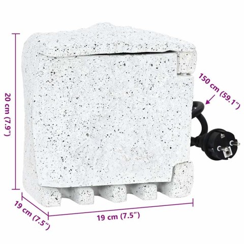 GNIAZDKO Z WYŁĄCZNIKIEM CZASOWYM W SZTUCZNYM KAMIENIU