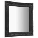 LUSTRO ŚCIENNE W STYLU BAROKOWYM 50X60CM CZARNE
