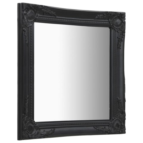 LUSTRO ŚCIENNE W STYLU BAROKOWYM 50X60CM CZARNE