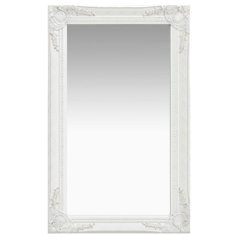 LUSTRO ŚCIENNE W STYLU BAROKOWYM 50X80CM BIAŁE