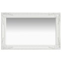 LUSTRO ŚCIENNE W STYLU BAROKOWYM 50X80CM BIAŁE