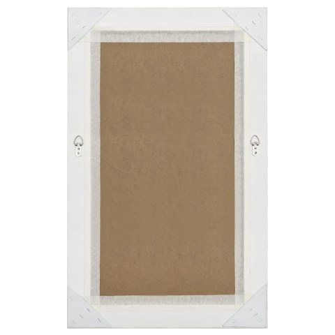 LUSTRO ŚCIENNE W STYLU BAROKOWYM 50X80CM BIAŁE