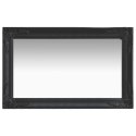 LUSTRO ŚCIENNE W STYLU BAROKOWYM 50X80CM CZARNE
