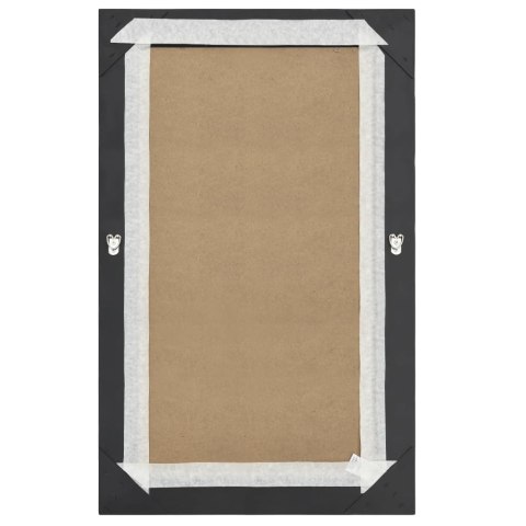 LUSTRO ŚCIENNE W STYLU BAROKOWYM 50X80CM CZARNE