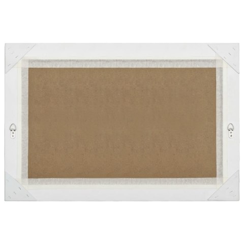 LUSTRO ŚCIENNE W STYLU BAROKOWYM 60X40CM BIAŁE