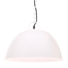 INDUSTRIALNA LAMPA WISZĄCA 25 W BIAŁA OKRĄGŁA 41CM E27