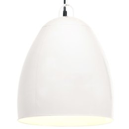 INDUSTRIALNA LAMPA WISZĄCA 25 W BIAŁA OKRĄGŁA 42CM E27