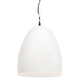 INDUSTRIALNA LAMPA WISZĄCA 25 W BIAŁA OKRĄGŁA 42CM E27