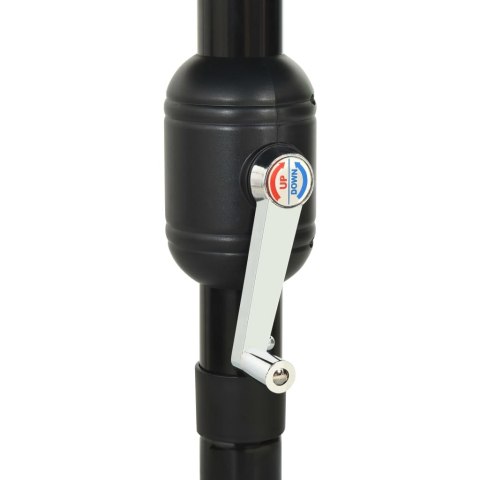 3-POZIOMOWY PARASOL NA ALUMINIOWYM SŁUPKU ANTRACYTOWY 3,5M