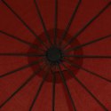 WISZĄCY PARASOL TERAKOTOWY 3M ALUMINIOWY SŁUPEK