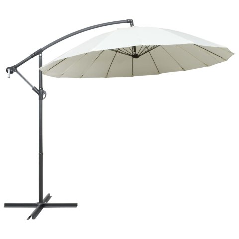 PARASOL OGRODOWY WISZĄCY BIAŁY 3M SŁUPEK ALUMINIOWY