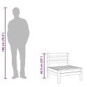 OGRODOWA SOFA BEZ PODŁOKIETNIKÓW WOSKOWY BRĄZ LITA SOSNA