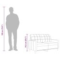 2-OSOBOWA SOFA KREMOWA 140CM TAPICEROWANA TKANINĄ