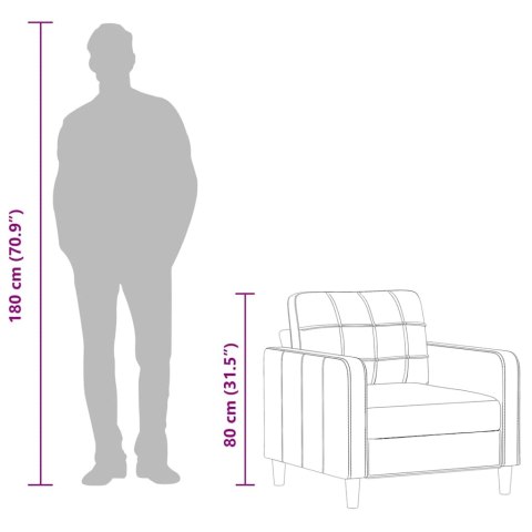 FOTEL CIEMNOSZARY 60CM OBITY TKANINĄ