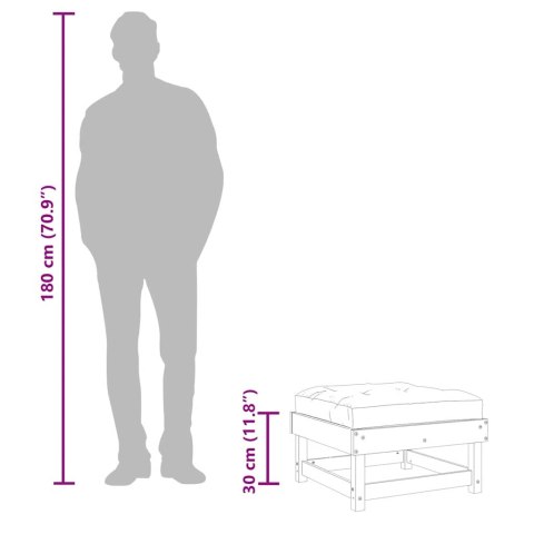 PODNÓŻKI OGRODOWE Z PODUSZKAMI 2SZT IMPREGNOWANA SOSNA