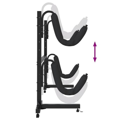 STOJAK NA 2 KAJAKI, 250X57X127,5CM, STAL