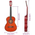 GITARA KLASYCZNA DLA POCZĄTKUJĄCYCH 3/4 (36") LIPA