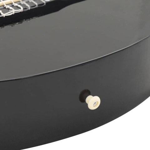 GITARA KLASYCZNA Z WYCIĘCIEM 6 STRUN CZARNA 38"