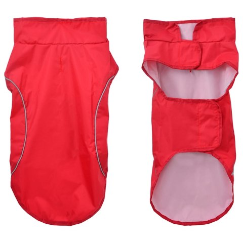 PŁASZCZ UBRANKO PRZECIWDESZCZOWE DLA PSA Z ODBLASKOWYMI PASKAMI S