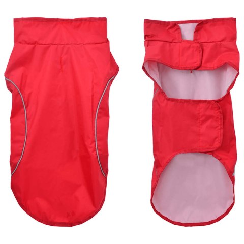 PŁASZCZ UBRANKO PRZECIWDESZCZOWE DLA PSA Z ODBLASKOWYMI PASKAMI M