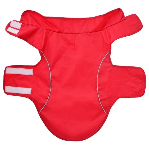 PŁASZCZ UBRANKO PRZECIWDESZCZOWE DLA PSA Z ODBLASKOWYMI PASKAMI M