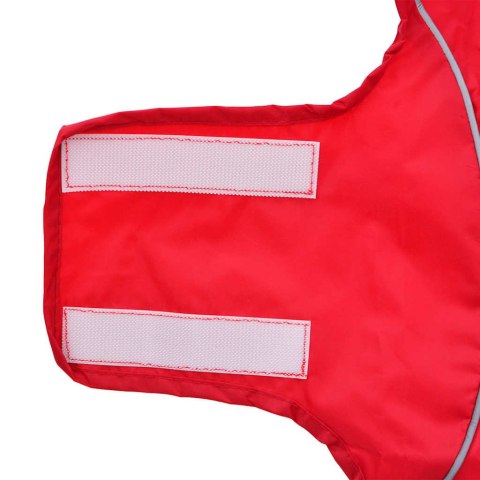 PŁASZCZ UBRANKO PRZECIWDESZCZOWE DLA PSA Z ODBLASKOWYMI PASKAMI M