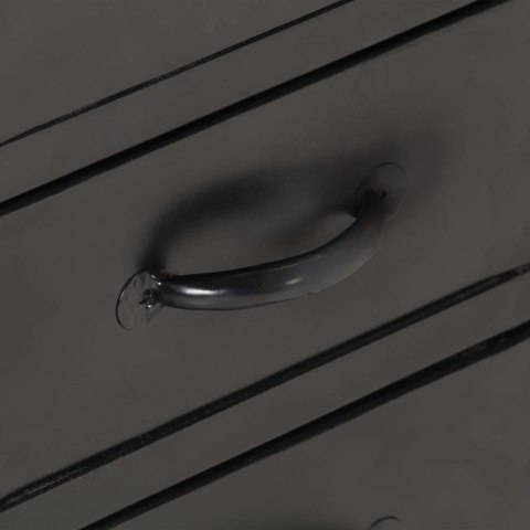 KOMODA SZAFKA 110X30X65CM LITE SUROWE DREWNO MANGO I STAL