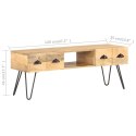 SZAFKA POD TV 120X35X45CM DREWNO MANGO