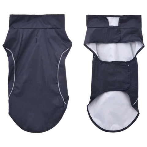 PŁASZCZ UBRANKO PRZECIWDESZCZOWE DLA PSA Z ODBLASKOWYMI PASKAMI S