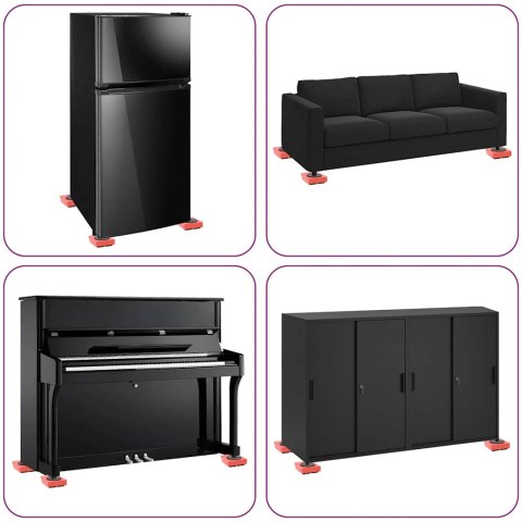 ROLKI MEBLOWE 8SZT. Z PODNOŚNIKAMI UŁATWIAJĄ PRZESUWANIE PRZEDMIOTÓW