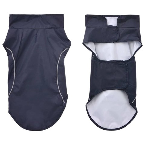 PŁASZCZ UBRANKO PRZECIWDESZCZOWE DLA PSA Z ODBLASKOWYMI PASKAMI M