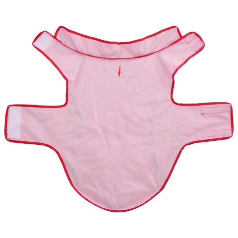 PŁASZCZ UBRANKO PRZECIWDESZCZOWE DLA PSA Z ODBLASKOWYMI PASKAMI L