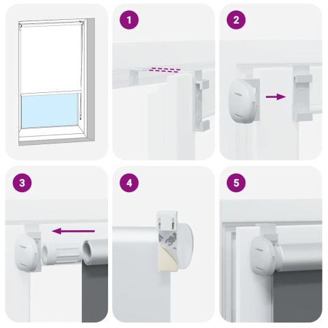 ROLETA ZACIEMNIANA (100X 175CM) BIAŁA II