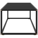 STOLIK C CZARNY CZARNE SZKŁO 100X50X35CM