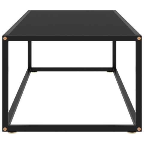 STOLIK C CZARNY CZARNE SZKŁO 100X50X35CM